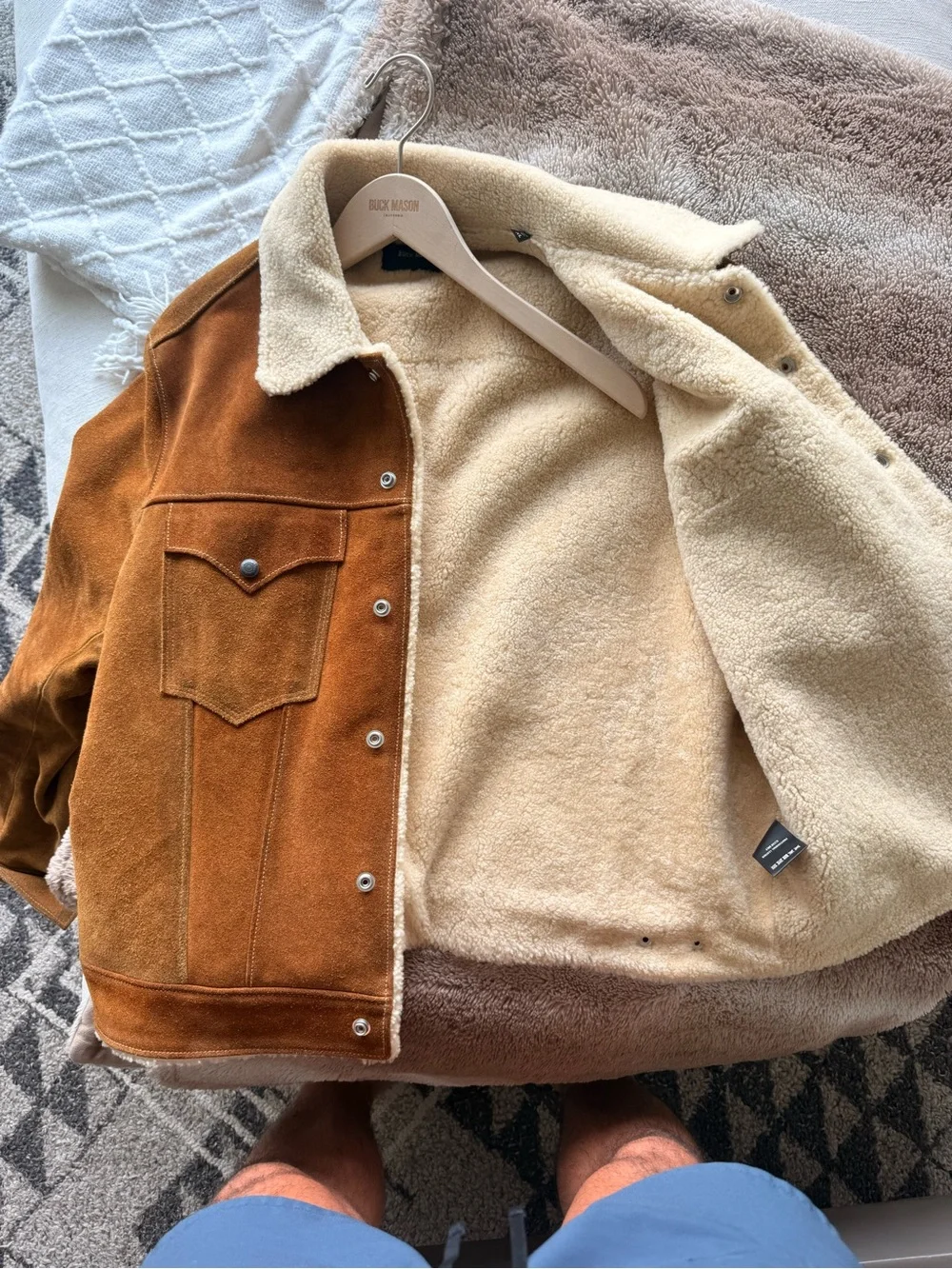Buck Mason suede field